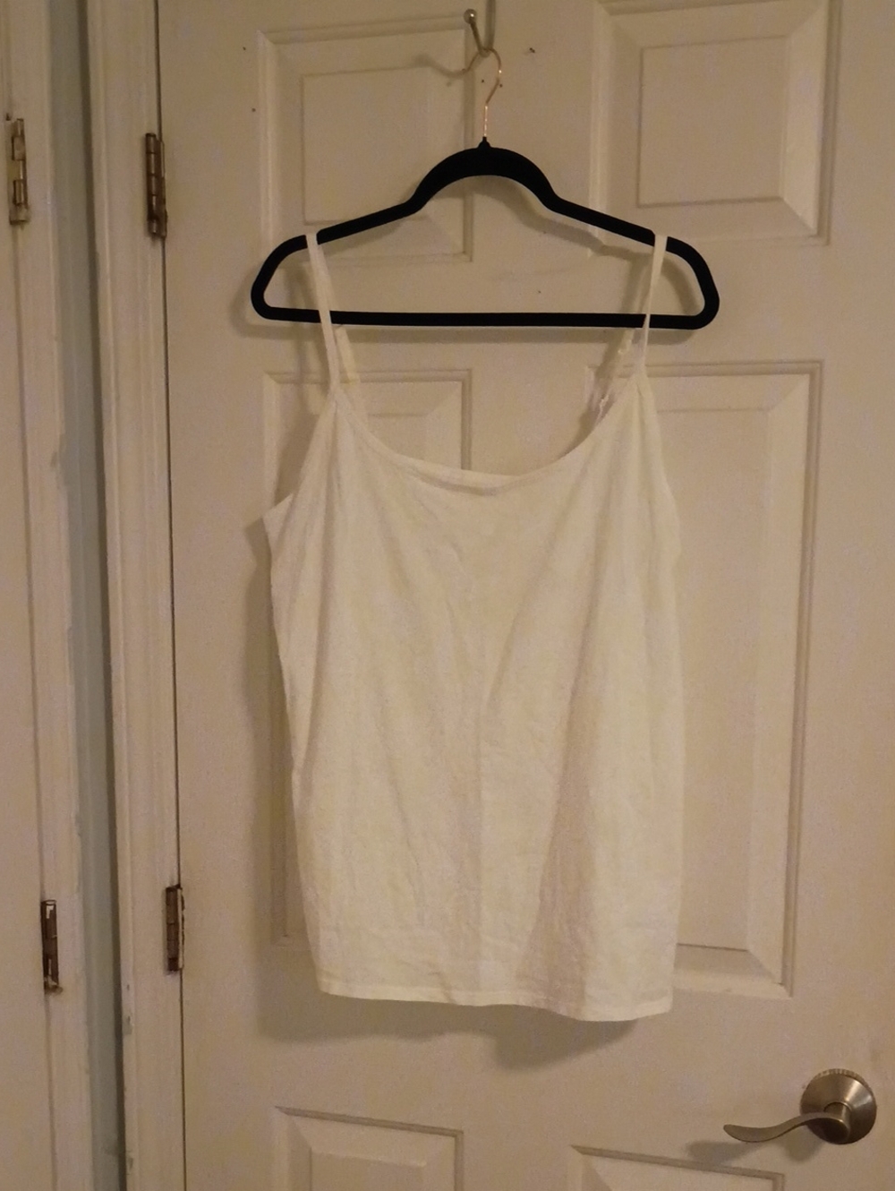 Old Navy White Cotton Slim-Strap Camisole